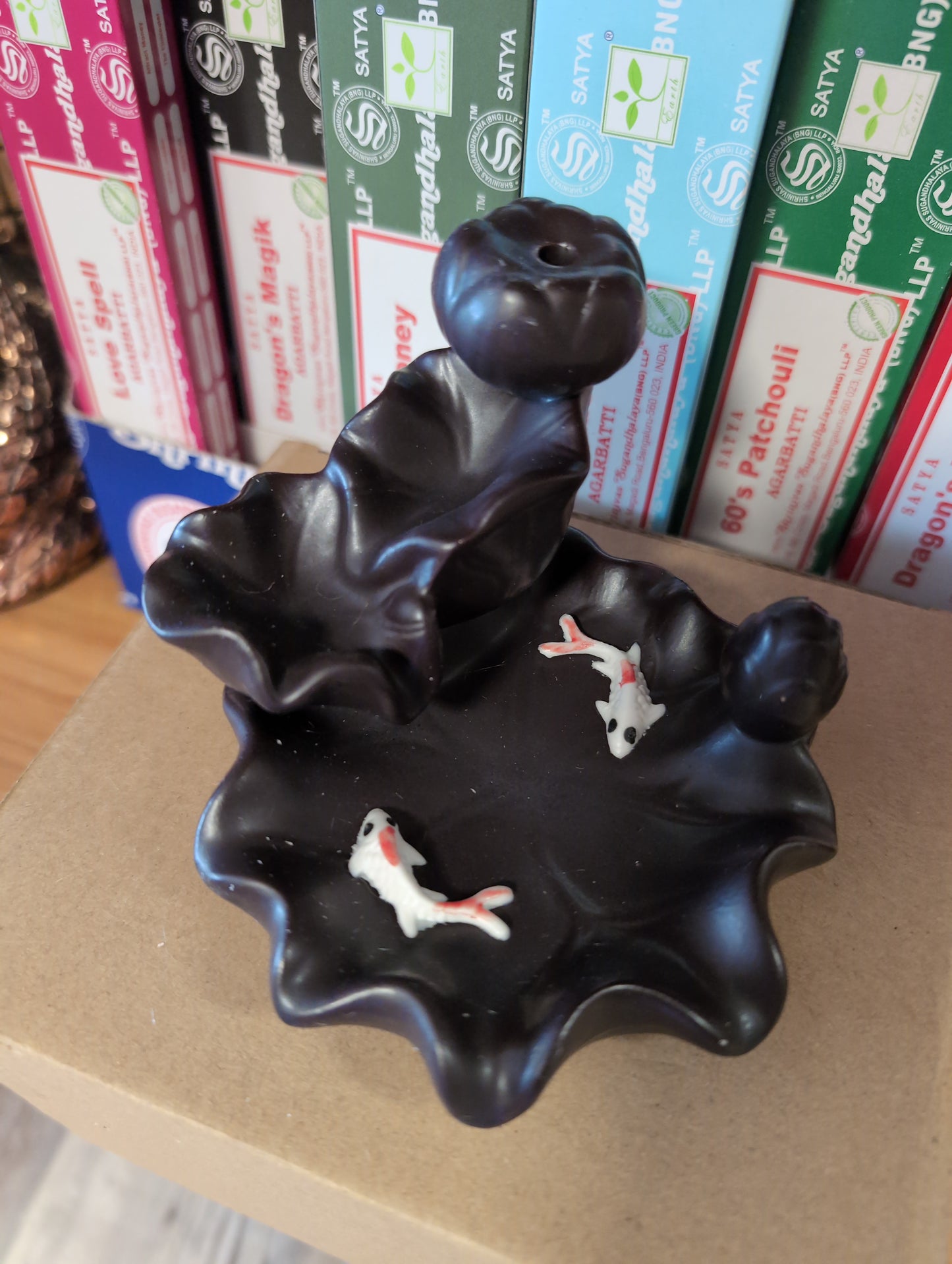 Koi pond backflow Incense burner