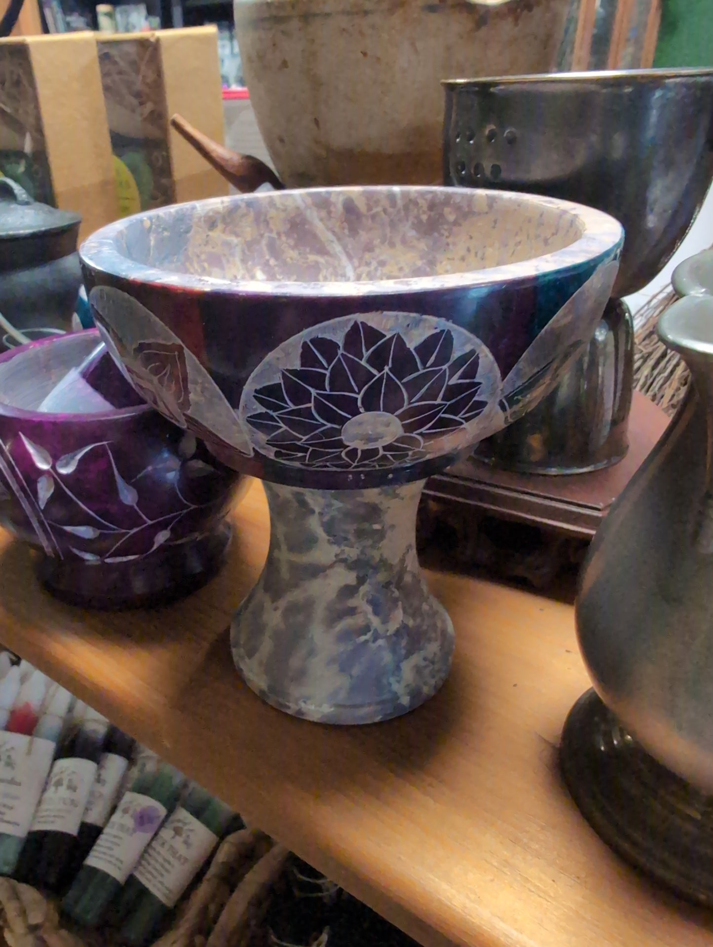 Soapstone offering dish