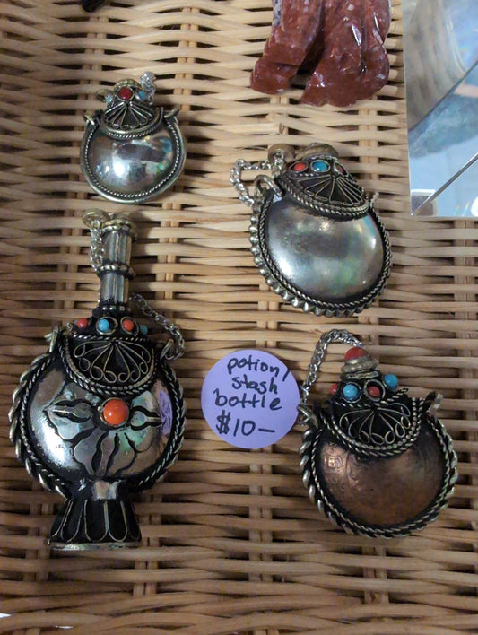 Assorted stash bottles