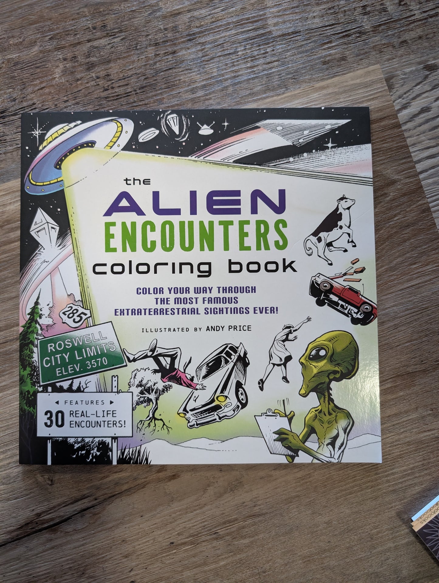Alien encounters coloring book